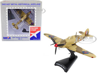 Hawker Hurricane MK. II Fighter Aircraft British Royal Air Force 1/100 Diecast Model Airplane by Postage Stamp