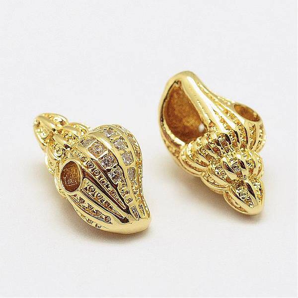Brass Micro Pave Grade AAA Cubic Zirconia