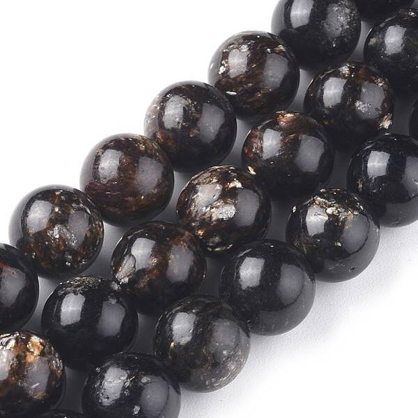 Natural Biotite Beads Strands