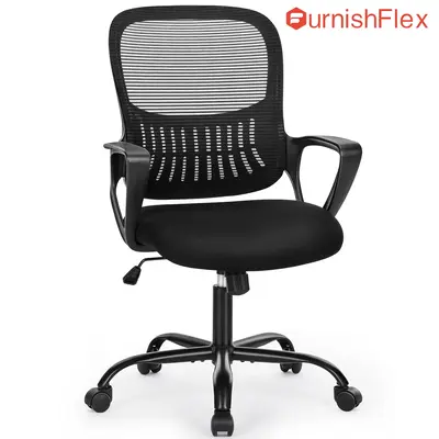 SweetFurniture Office Chair, Desk Chair, Ergonomic Home Office Desk Chairs, Computer Chair with Comfortable Armrests