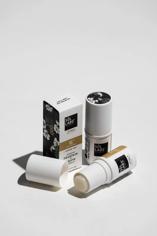 SOL LABS® SPF 15 Hydrating Lavender Mint Lip Balm: Natural, Nourishing & K-Beauty Inspired Sun Protection