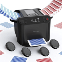 2-in-1 Automatic Card Shuffler & Dealer – Includes 4 Card Drawing Remotes | Game Night Gadget