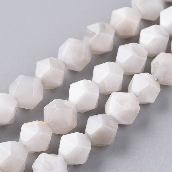 Natural White Crazy Lace Agate Beads Strands