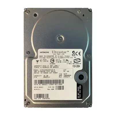0OU621 Dell 36GB Ultra-320 SCSI 10000 3.5-inch Hard Drive
