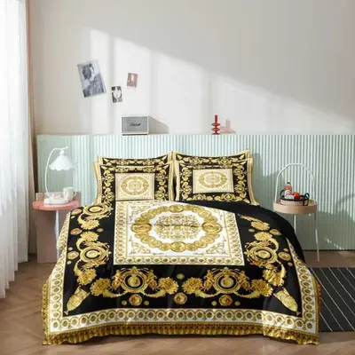 Flower Pattern Duvet Cover Set, 2/3 Counts Including 1 Duvet Cover & 1/2 Pillowcases without Filler, Soft Comfortable Bedding...