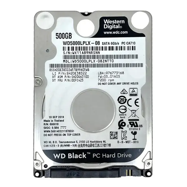 00FC425 Lenovo 500GB 7200RPM SATA 6Gb/s 32MB Cache 2.5-Inch Hard Drive