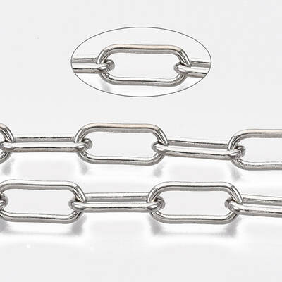 Unwelded Iron Paperclip Chains