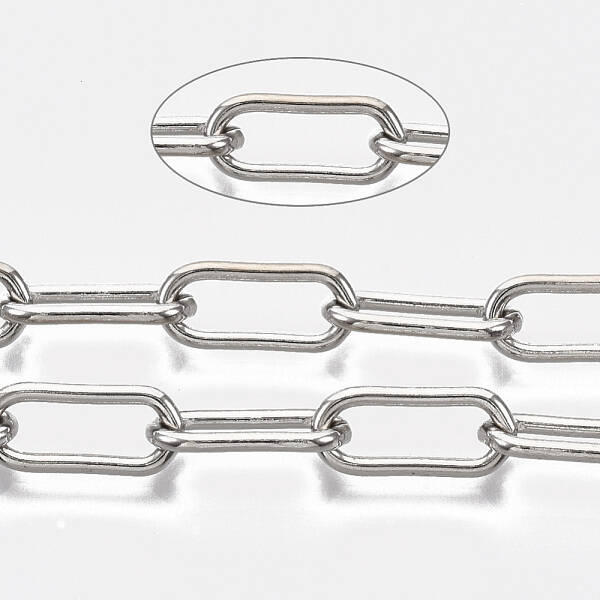 Unwelded Iron Paperclip Chains