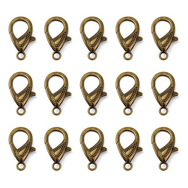 Tibetan Style Alloy Lobster Claw Clasps