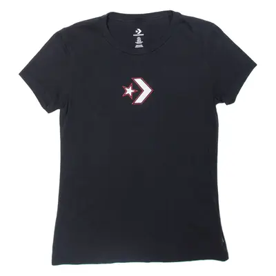 CONVERSE Womens T-Shirt Black S
