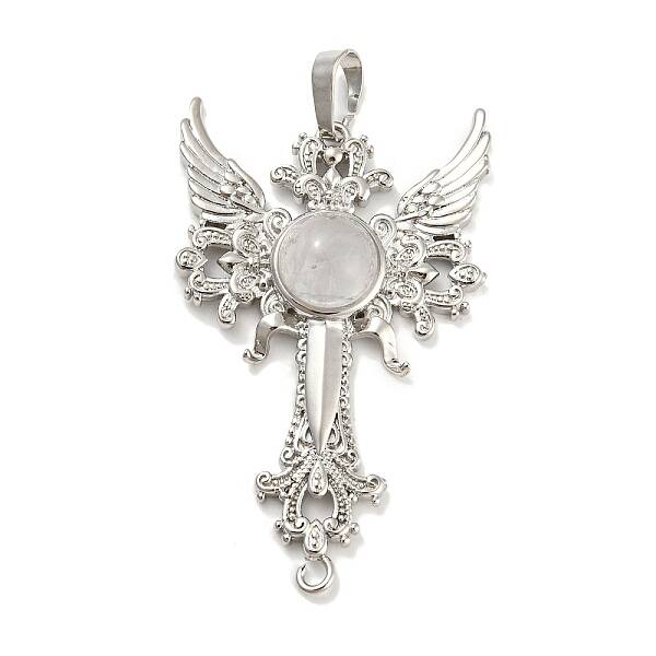 Natural Quartz Crystal Big Pendants