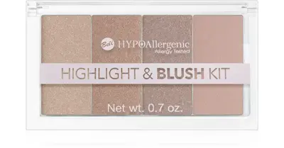 Bell Hypoallergenic highlighter palette and blush 20 g