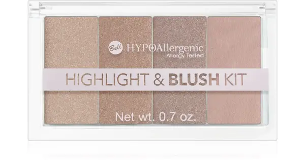 Bell Hypoallergenic highlighter palette and blush 20 g