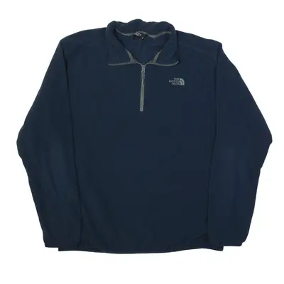 THE NORTH FACE Fleece Blue 1/4 Zip Mens XL