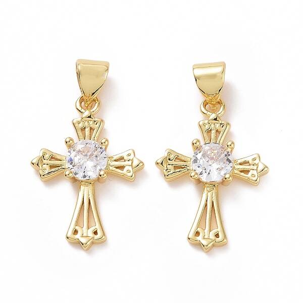 Brass Cubic Zirconia Pendants