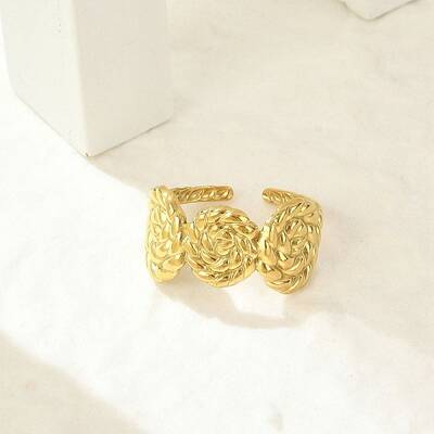 304 Stainless Steel Cuff Rings for Women