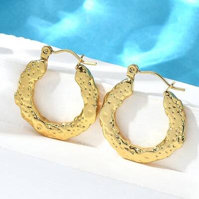 304 Stainless Steel Hoop Earrings for Women