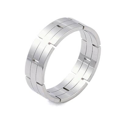 Non-Tarnish 304 Stainless Steel Chain Shape Finger Ring