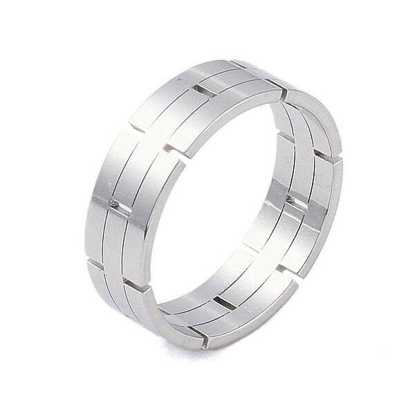 Non-Tarnish 304 Stainless Steel Chain Shape Finger Ring