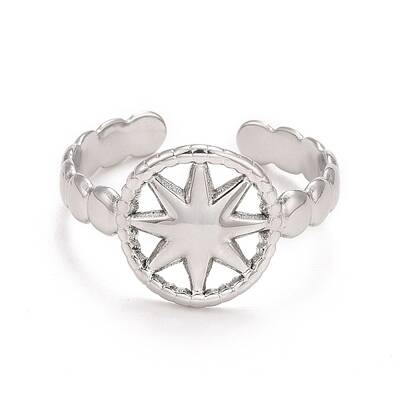 Non-Tarnish 304 Stainless Steel Open Cuff Rings
