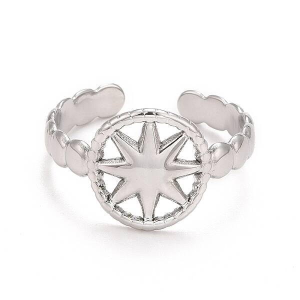 Non-Tarnish 304 Stainless Steel Open Cuff Rings