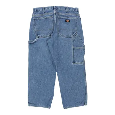 Dickies Carpenter Trousers - 33W 27L Blue Cotton