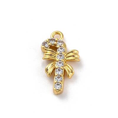 Christmas Series Brass Micro Pave Cubic Zirconia Pendants