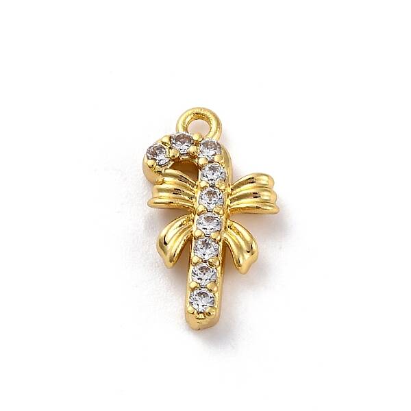 Christmas Series Brass Micro Pave Cubic Zirconia Pendants