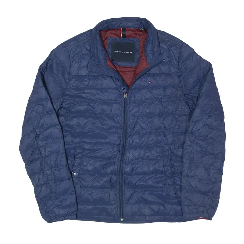TOMMY HILFIGER Down Insulated Lightweight Puffer Jacket Blue Mens M