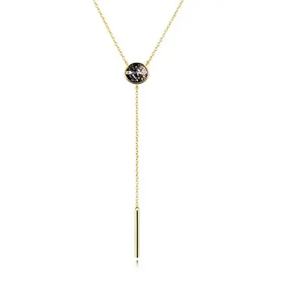 Gold Vermeil Circle Adjustable Y Necklace for Women