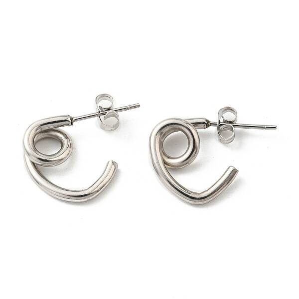 Non-Tarnish 304 Stainless Steel Knot Stud Earrings for Women