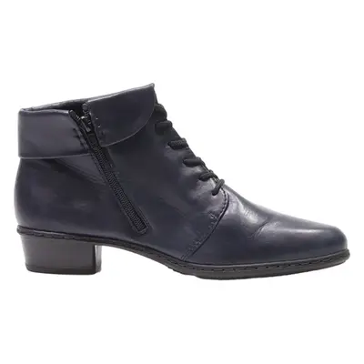 RIEKER Ankle Boots Blue Leather Womens UK 8