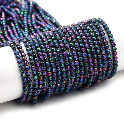 Electroplate Glass Beads Strands
