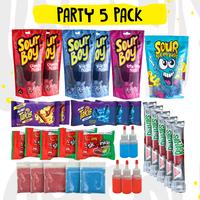 Family 5 Pack Pickle Kit - with Chamoy, Blue Raspberry, and Cotton Candy Pickles