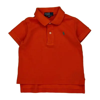 Age 2 Polo By Ralph Lauren Polo Shirt - 2XS Orange Cotton