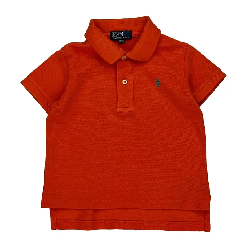 Age 2 Polo By Ralph Lauren Polo Shirt - 2XS Orange Cotton