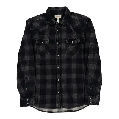 Diesel Flannel Shirt - 2XL Black Cotton