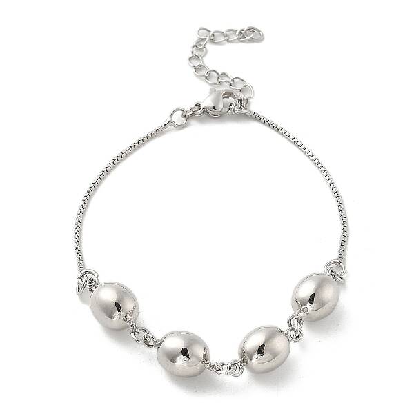 Brass Box Chain Bracelets for Women