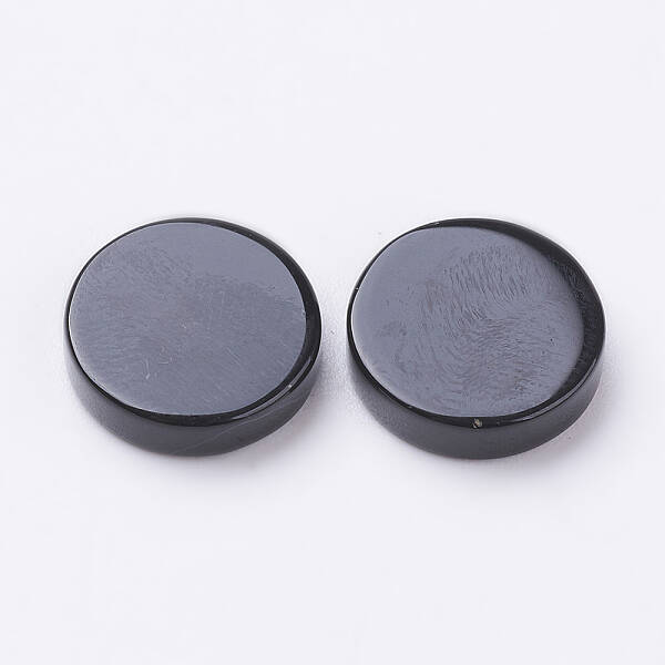 Natural Black Agate Cabochons