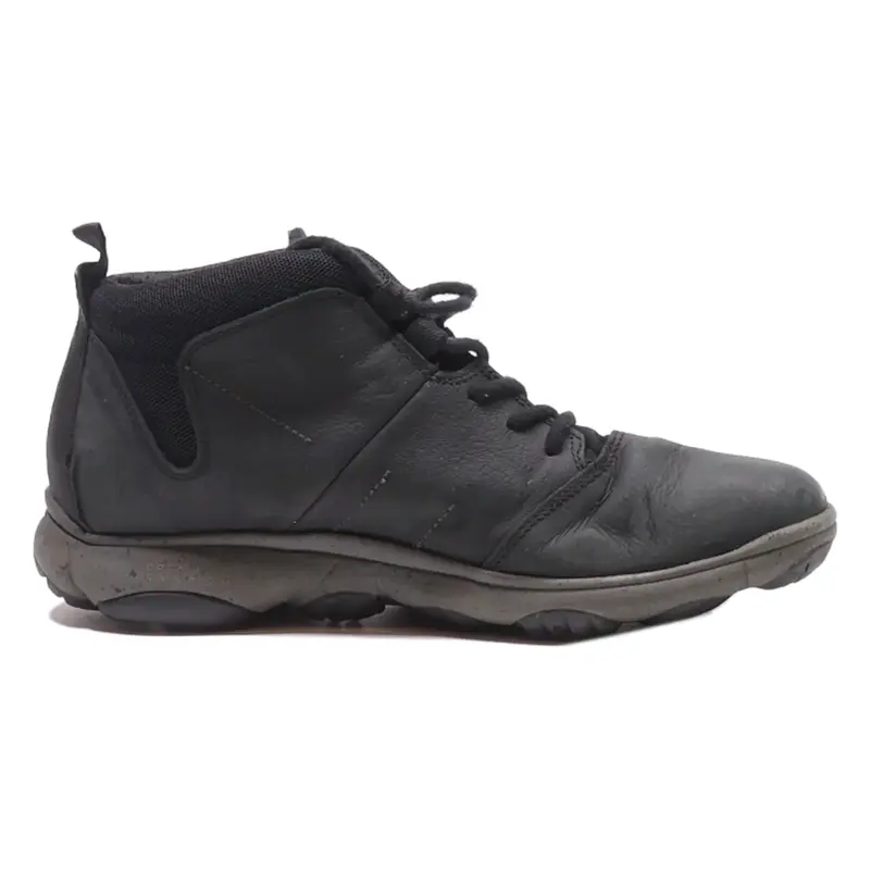 GEOX Ankle Boots Black Leather Mens UK 7