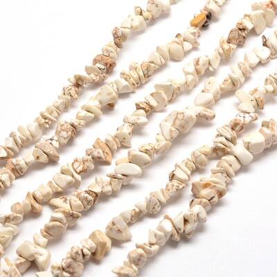 Magnesite Chip Bead Strands
