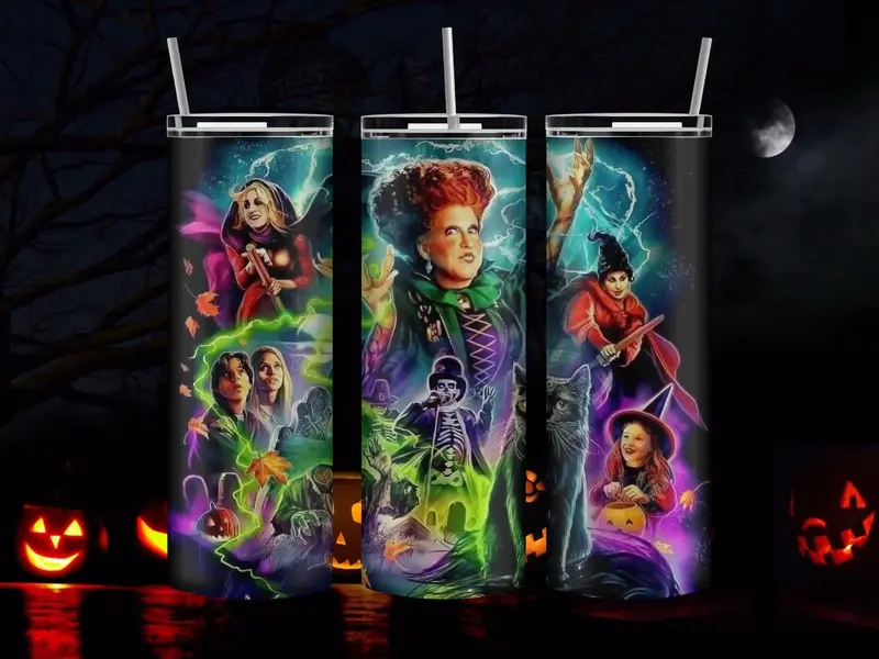 Hocus Pocus 20oz Tumbler Cup insulated coffeemug colorful cups stitch cup sublimation tumbler drinkware tumblers Flasks Lid