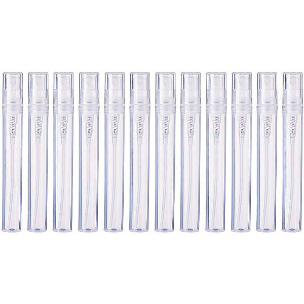 1 Set Transparent Travel Portable Perfume Spray Bottles Plastic Bottles Clear Empty Bottles for DIY Liquid Products Multi Pur...