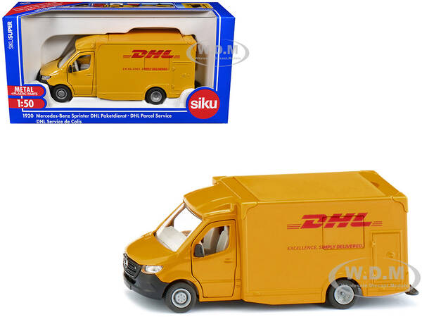 Mercedes-Benz Sprinter Van Yellow DHL 1/50 Diecast Model Car by Siku