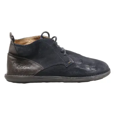 KICKERS Desert Boots Blue Leather Mens UK 7.5