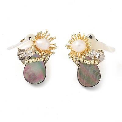 Natural Pearl Stud Earrings