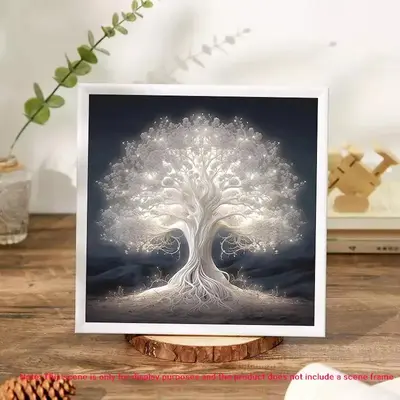 Tree Pattern Diy Diamond Arts Colorful Painting Kit without Frame, 5d Diamond Arts Colorful Painting Kit, Wall Art Decor for ...