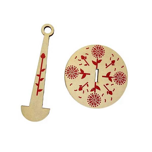 Round Portable Wooden Wrist Yarn Holder