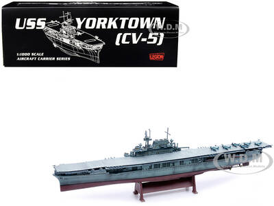 USS Yorktown (CV-5) Aircraft Carrier US Navy World War II 1/1000 Diecast Model by Legion