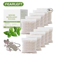 Fearleft  10 Pouches  Mouse Repellent Pouches, Mice Repellent Deterrent Indoor & Outdoor, Use in Car,House,Boat,Garage,mother...